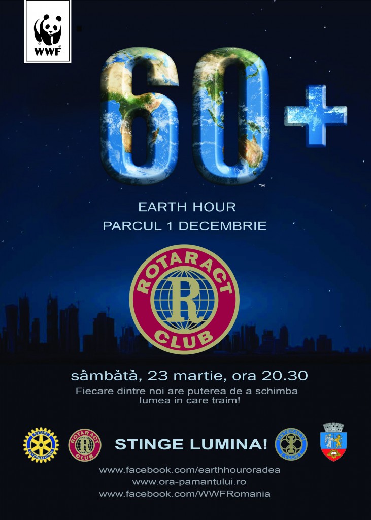 Afis Earth Hour 2013 Oradea
